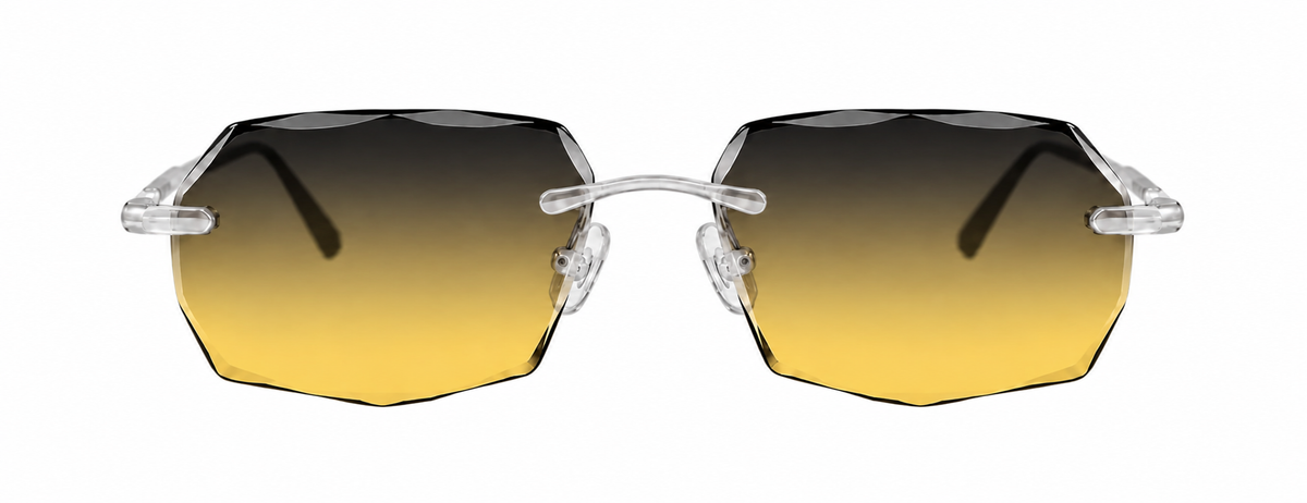 OCCI Poison — Full Diamond Cut lenses with transparent display frame